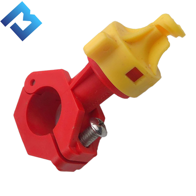 قطعات یدکی ماشین غلتکی نازل پلاستیکی اسپری زرد و قرمز برای Bomag BW203
