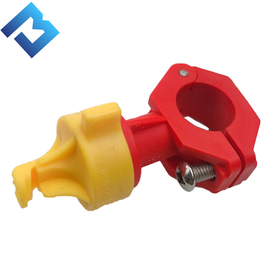 قطعات یدکی ماشین غلتکی نازل پلاستیکی اسپری زرد و قرمز برای Bomag BW203