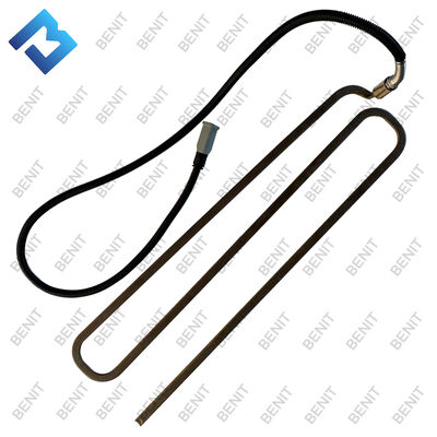 میله گرمایش برقی بنیت با حلقه‌های متعدد روی صفحه پایه مربعی سمت راست 4812215099 برای دستگاه سنگفرش V3500TVE ساخت جاده