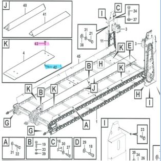 کیت سرویس قطعات فرسوده نوار نقاله با کیفیت بالا VOE17253552، کیت فرسودگی نوار نقاله 6820C، کیت فرسودگی نوار نقاله 7820D