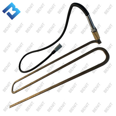 میله گرمایش برقی بنیت با حلقه‌های متعدد روی صفحه پایه مربعی سمت راست 4812215099 برای دستگاه سنگفرش V3500TVE ساخت جاده