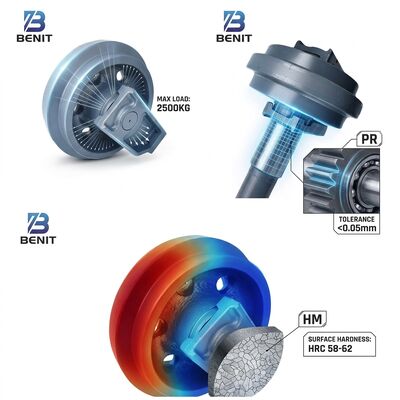 W195 W200 Asphalt Milling 2139776 Idler Travel Guide Roller W205 W210 Milling Machine Spare Part