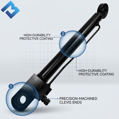 Road Construction Asphalt Paver Ceiling Hydraulic Cylinder 2361713 OEM Replacement Ram For Voegele S1600 S1600-3
