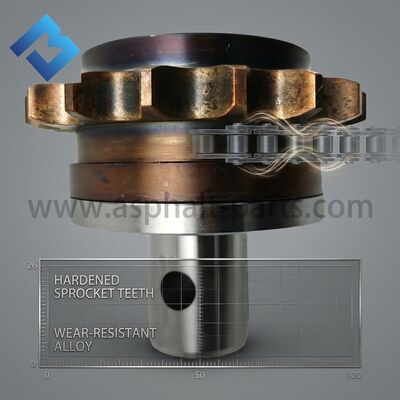 Paver Auger Chain Pulley Wheel 2011495 S2100-2 Aggregate Conveyor Drive Sprocket Steel Gray