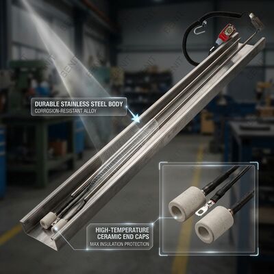 AB340-3TV Screed Heating Rod 2055043 2055045 Ironing Board Heater Assembly For Asphalt Paver
